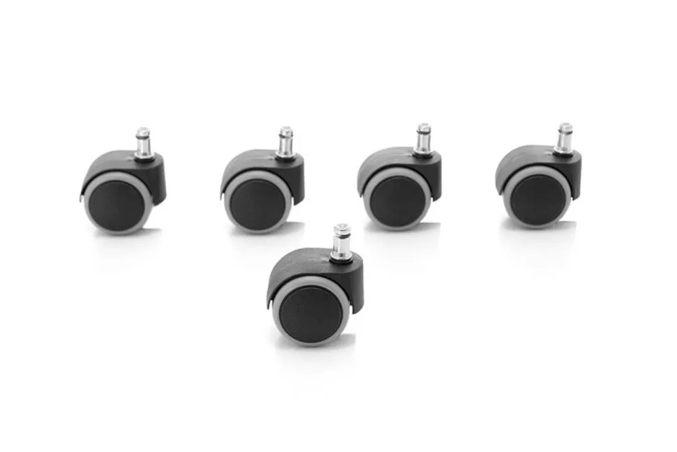 Viking Realspace Theo Zwenkwiel Harde vloer Grijs, zwart 54 x 50 mm 5 Stuks
