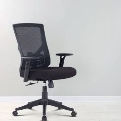 Viking Realspace Vienna Bureaustoel Basismechanisme Mesh In hoogte verstelbare armleuning In hoogte verstelbare zitting Zwart 110 kg 675 x 670 x 1,035 mm
