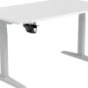 Viking Realspace Zit-sta-bureau Wit 1400 (B) x 800 (D) x 600 - 1300 (H) mm Melamine, staal