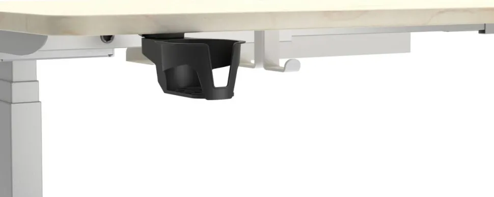 Viking Realspace Zit-sta-bureau Ahorn 1.600 (B) x 800 (D) x 1.300 (H) mm Metaal, gemelamineerde spaanplaat