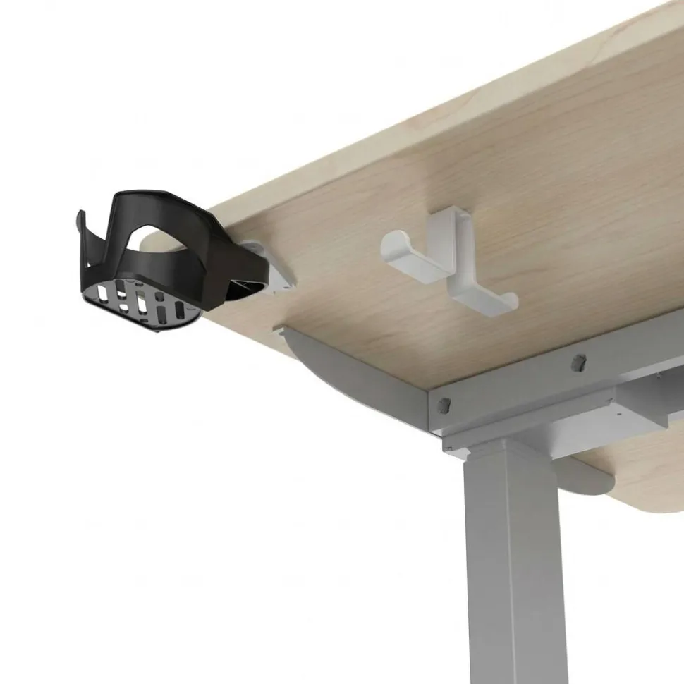 Viking Realspace Zit-sta-bureau Ahorn 1.600 (B) x 800 (D) x 1.300 (H) mm Metaal, gemelamineerde spaanplaat