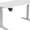 Viking Realspace Zit-sta-bureau Grijs, wit 1400 (B) x 800 (D) x 600 - 1300 (H) mm Melamine, staal