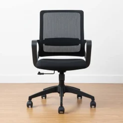Viking Sofi Bureaustoel Basismechanisme Vaste armleuning In hoogte verstelbare zitting Zwart 110 kg CH-385 585 x 460 x 1.010 mm