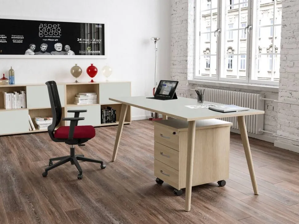 Viking Start Bureau Hout, Melamine Wit 1.600 x 800 x 744 mm