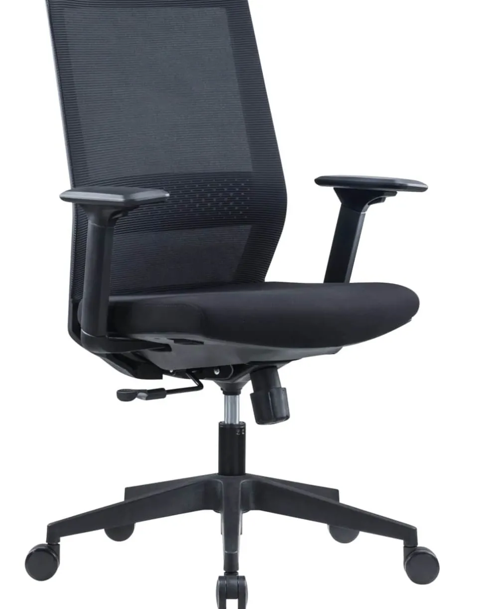 Viking Vega Bureaustoel Basismechanisme 3D armleuning In hoogte verstelbare zitting Zwart 110 kg CH-240B-WB 675 x 570 x 1.065 mm