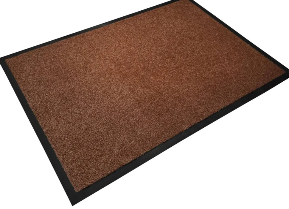 Vloermat Sky Monochroom Bruin Polyamide, gedraaid nylon 2000 x 2000 mm