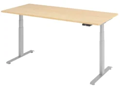 VLXK65 Elektrisch hoogteverstelbaar Zit-sta-bureau Ahorn C-Voet 1,800 (B) x 800 (D) x 1,295 (H) mm Spaanplaat, Staal