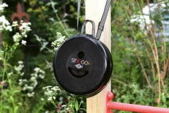 WEDO Telescopische kruk 75 mm PP (Polypropeen) Zwart