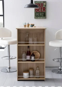 WOHNLING Bar Tafel WL5.732 Bruin 120 x 107,5 x 60 cm