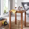 WOHNLING Bar Tafel WL1.324 Bruin Massief Hout 80 x 80 x 110 cm