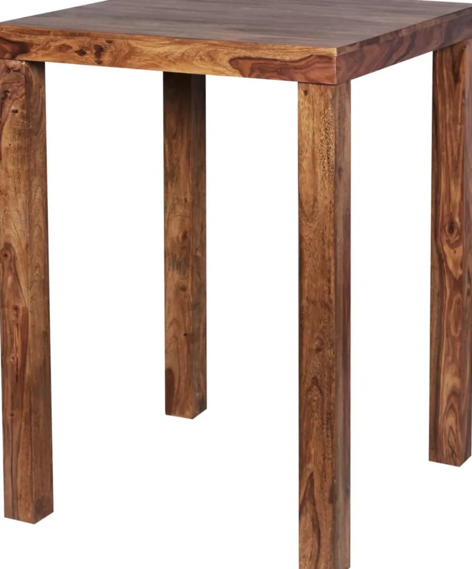 WOHNLING Bar Tafel WL1.324 Bruin Massief Hout 80 x 80 x 110 cm