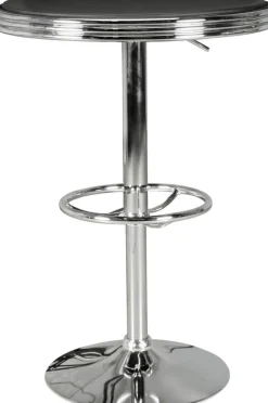 WOHNLING Bar Tafel WL5.113 Zilver, zwart 60 x 92 cm