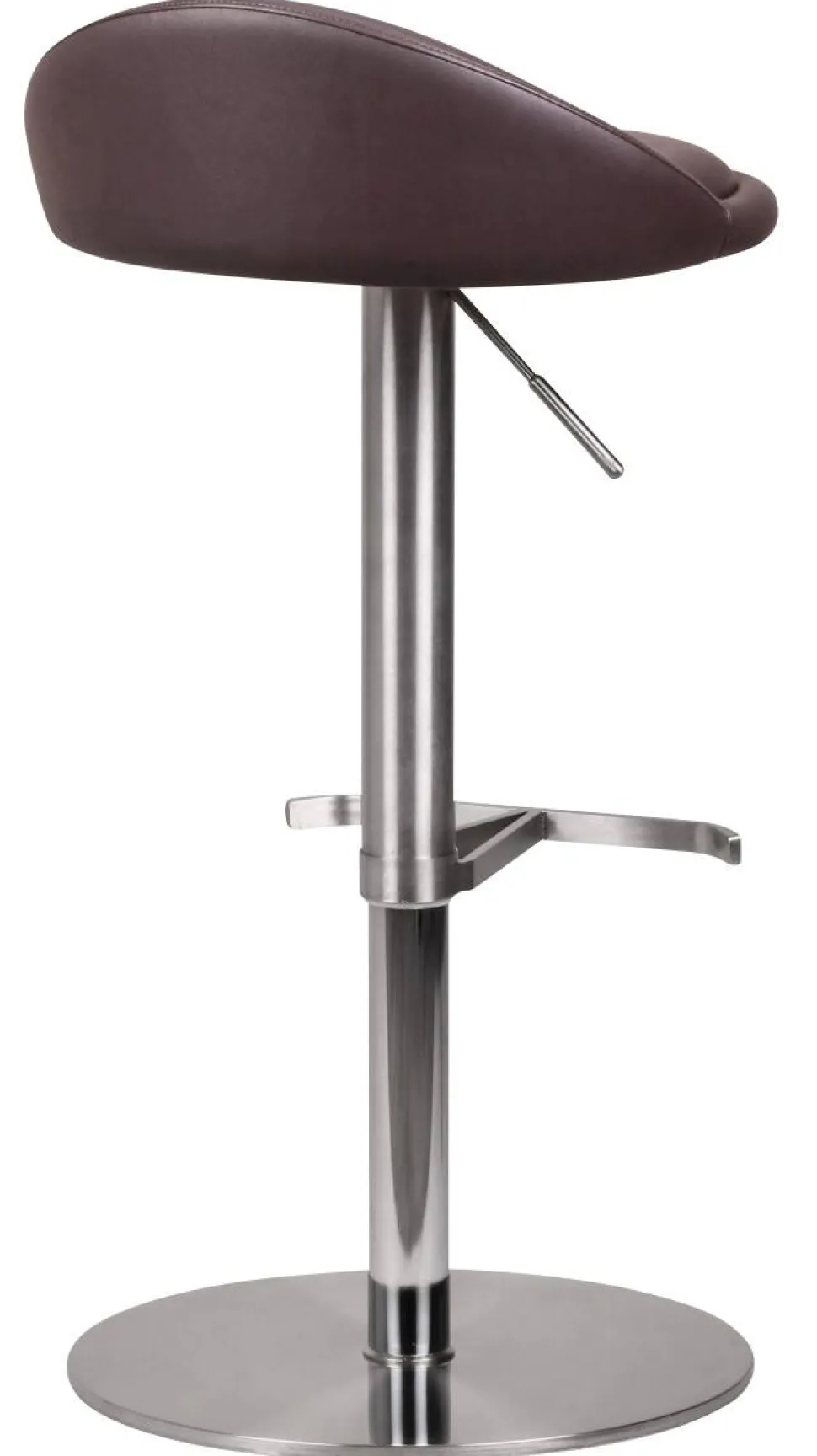 WOHNLING Barkruk Kunstleer In hoogte verstelbare zitting Donkerbruin 110 kg 430 x 430 x 790 mm