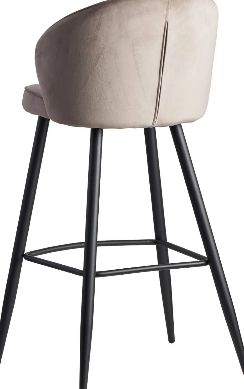 WOHNLING Barkruk WL6.291 Fluwelen hoes Beige