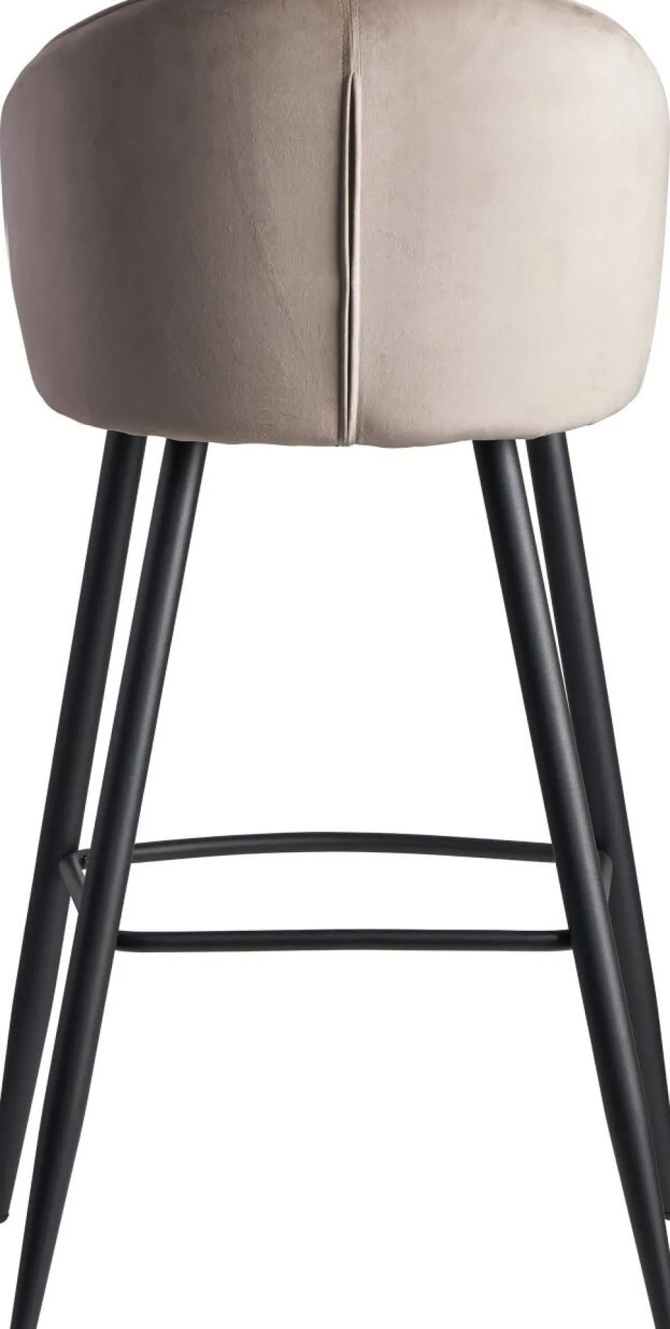 WOHNLING Barkruk WL6.291 Fluwelen hoes Beige