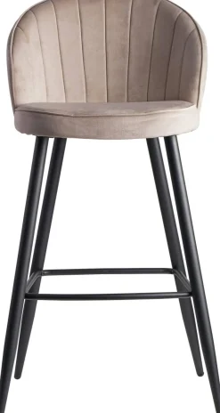 WOHNLING Barkruk WL6.291 Fluwelen hoes Beige