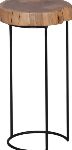 WOHNLING Bijzettafel Bruin 280 x 280 x 550 mm