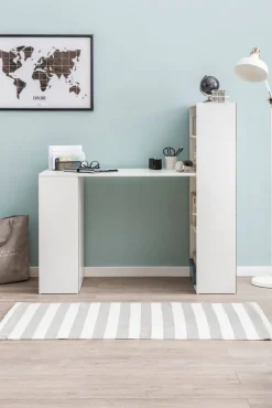 WOHNLING Bureau WL5.692 Wit 120 x 120 x 53 cm