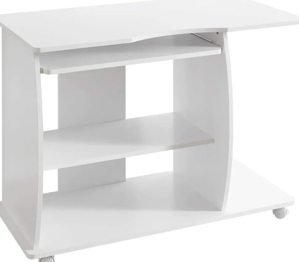 WOHNLING Computertafel WL1.152 Wit 90 x 71 x 50 cm