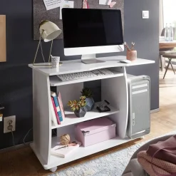 WOHNLING Computertafel WL1.152 Wit 90 x 71 x 50 cm
