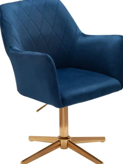 WOHNLING Draaistoel Niet afsluitbaar 550 x 550 x 970 mm Blauw
