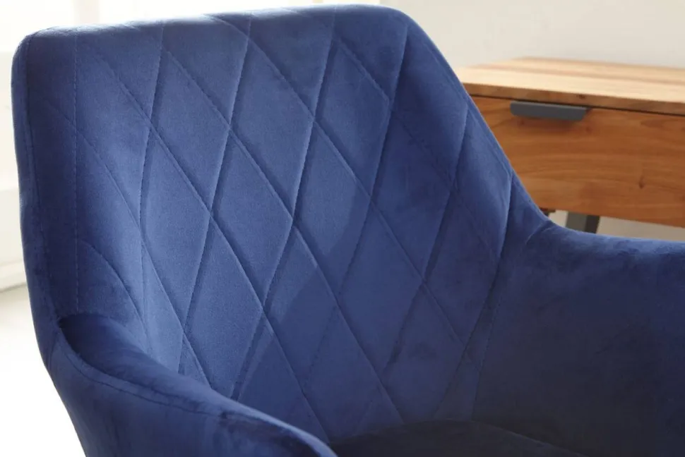 WOHNLING Draaistoel Niet afsluitbaar 550 x 550 x 970 mm Blauw