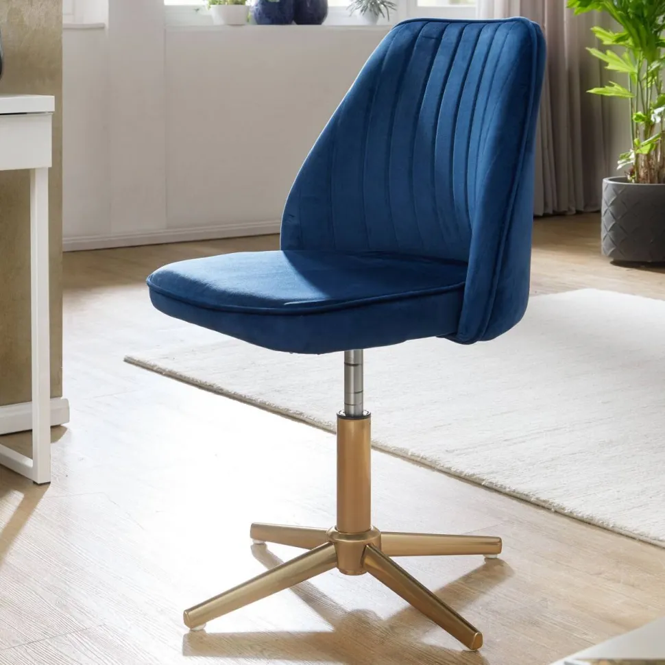 WOHNLING Draaistoel Niet afsluitbaar 600 x 600 x 1.000 mm Blauw