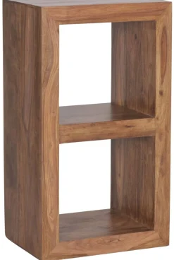 WOHNLING Massieve Indische palissander Legbord 2 500 x 350 x 880 mm Bruin Sheesham