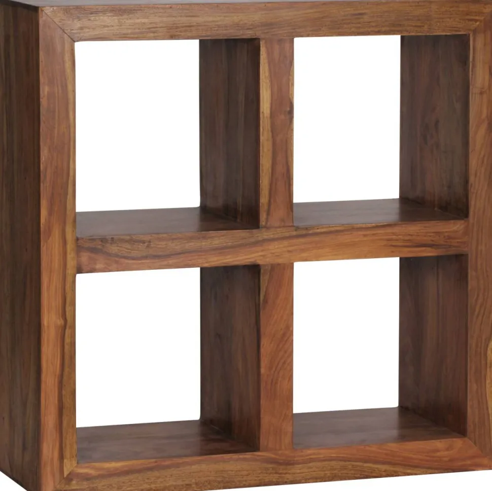 WOHNLING Massieve Indische palissander Legbord 4 820 x 340 x 820 mm Bruin Sheesham