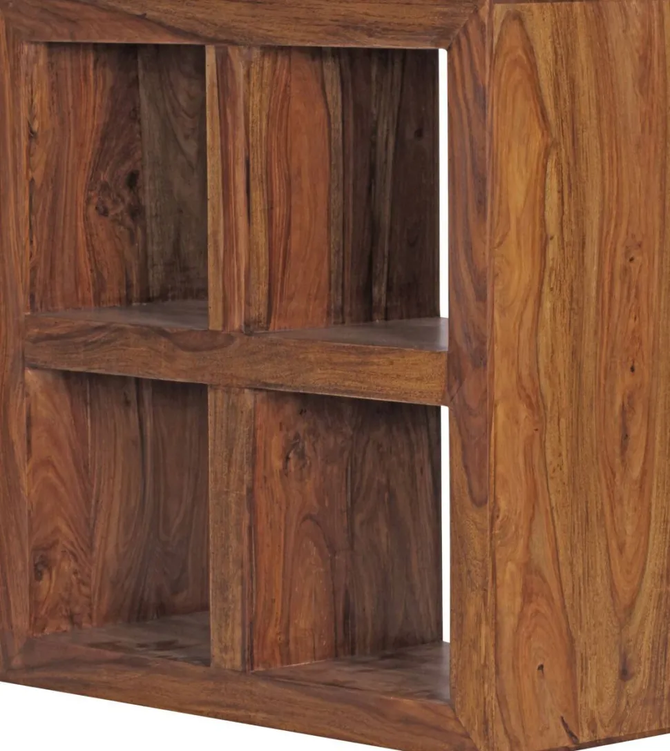 WOHNLING Massieve Indische palissander Legbord 4 820 x 340 x 820 mm Bruin Sheesham