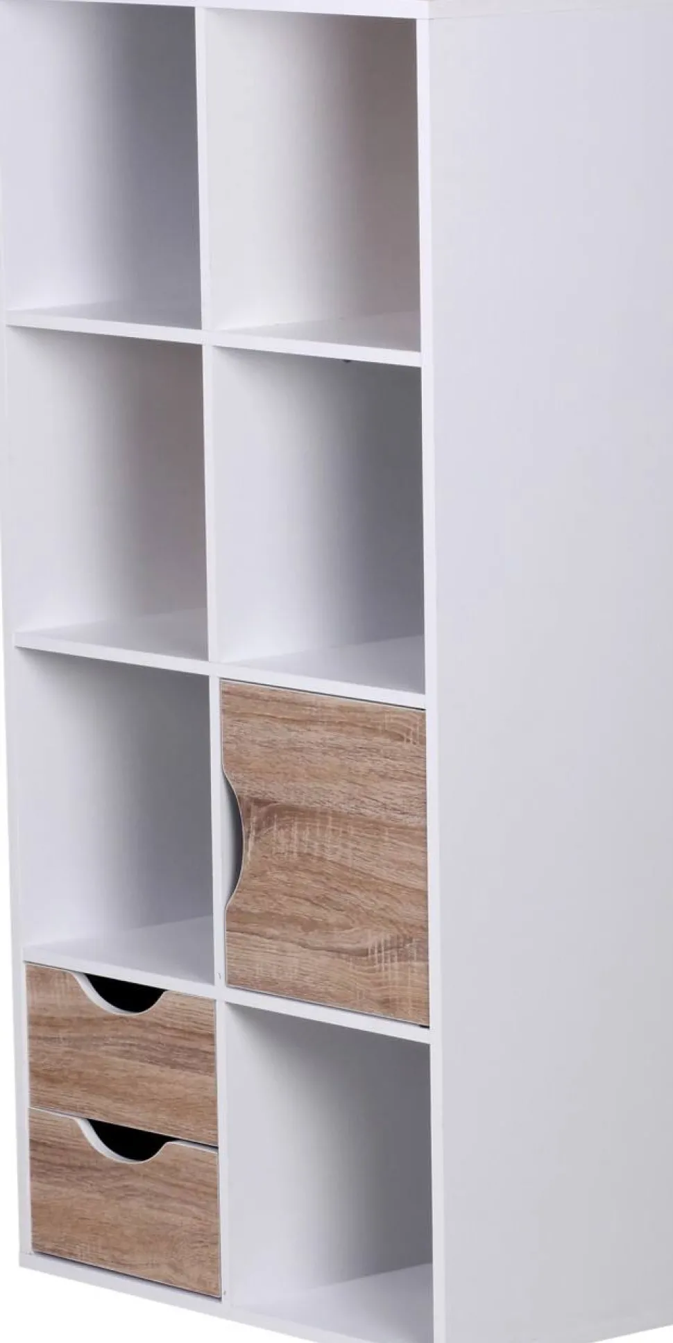 WOHNLING Spaanplaat Boekenkast 6 600 x 290 x 1,200 mm Wit