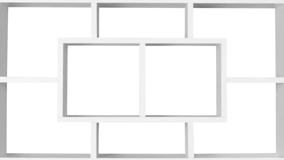 WOHNLING Spaanplaat Wandplank 8 850 x 160 x 475 mm Wit