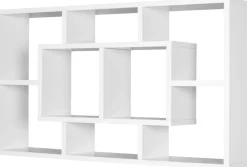 WOHNLING Spaanplaat Wandplank 8 850 x 160 x 475 mm Wit