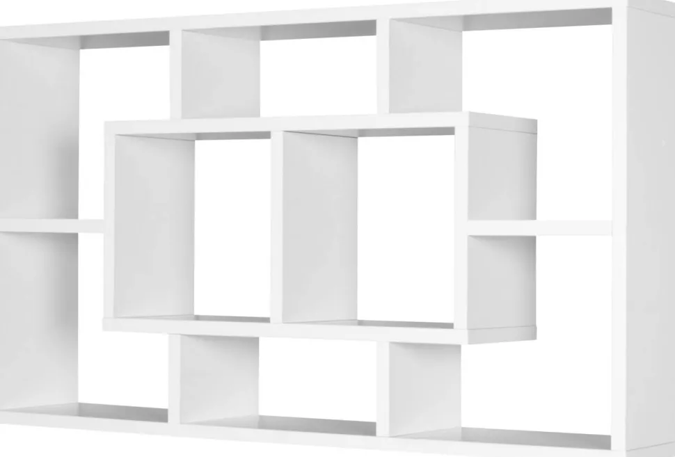 WOHNLING Spaanplaat Wandplank 8 850 x 160 x 475 mm Wit