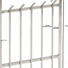 WOHNLING Wandkapstok WL6.442 Metaal Zilver Wandmontage 10 Haken