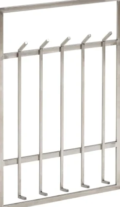 WOHNLING Wandkapstok WL6.442 Metaal Zilver Wandmontage 10 Haken